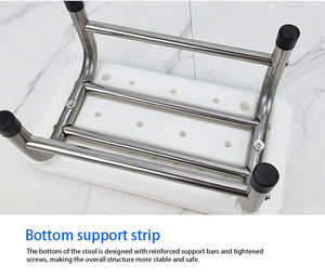 Taburete Antideslizante <span class=keywords><strong>de</strong></span> Dos Peldaños <span class=keywords><strong>para</strong></span> Bañera, Cama, <span class=keywords><strong>Cocina</strong></span>, Asistencia <span class=keywords><strong>de</strong></span> Movilidad, Blanco - Product Image 6