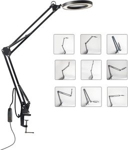 <span class=keywords><strong>Lampe</strong></span> de table spécifique au salon LED <span class=keywords><strong>Loupe</strong></span> réglable pour <span class=keywords><strong>manucure</strong></span>, tatouage des sourcils et extensions de cils - Product Image 3