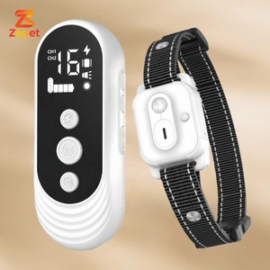 Nouveau collier de dressage pour <span class=keywords><strong>chien</strong></span> en plastique amélioré avec télécommande, portée de 3300 pieds, étanche, rechargeable, modes de choc, de vibration et anti-aboiement - Product Image 1