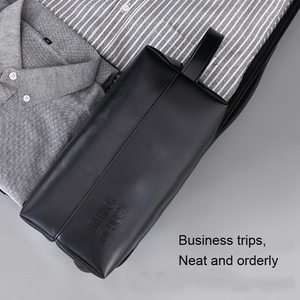 Bolsa de aseo portátil de gran capacidad, de alta gama, impermeable, de PU, para viajes y almacenamiento de cosméticos. - Product Image 5