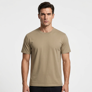 T-shirt pour homme 100% coton, coupe classique, col rond, manches courtes, tricoté, impression photo personnalisée, streetwear - Product Image 1