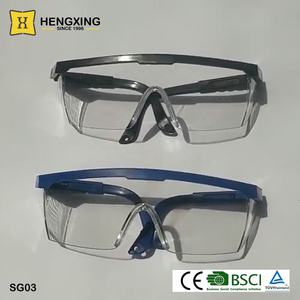 在庫あり1週間配達ブルーブラック20G透明PCレンズ工業用格安安全メガネ - Product Image 5