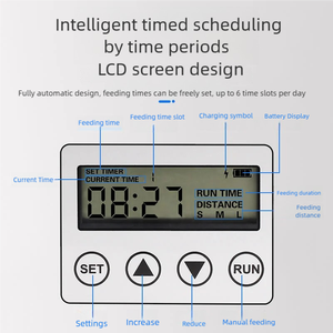 جهاز تغذية ذكي ذكي قابل لإعادة الاستخدام من الطاقة الشمسية لأحواض السمك الكبيرة الداخلية/الخارجية - Product Image 5