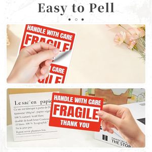 4x6 Inch Large Fragile Handle With Care Shipping Stickers 120 Pcs Easy Peel Self Adhesive Warning Labels For <b>Moving</b> <b>Box</b> <b>Packing</b> - Product Image 5