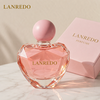 Flacons de parfum en verre irréguliers de qualité supérieure, transparents, en forme de cœur, avec pulvérisateur et bouchon à bille en plastique, 30ml, 50ml, 100ml – Spécial Festival