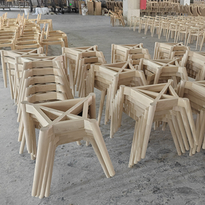 Meubles De Maison Cadres de chaises Meubles de salle à manger Cadre de chaise en bois Pied de chaise de salle à manger en bois - Product Image 4