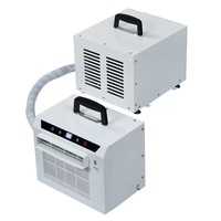 Climatiseur portable intelligent télécommandé, mini-split électrique en plastique, 5000 BTU, système de refroidissement haute efficacité, ions négatifs