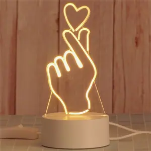 3d illusion automatic night light for kids lamp