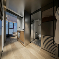 Casa Cápsula Prefabricada Modular Aislada, Llave en Mano, ODM OEM, para Resort, Hotel o Alojamiento Rural al Aire Libre
