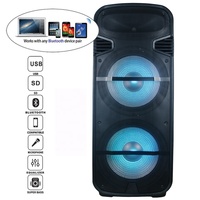 Sistema de Sonido DJ/PA de 3000W con Dos Subwoofers de 15 Pulgadas, JPS D2615W/Micrófono, Control Remoto, TWS, LED, FM, AUX, RCA, ECHO, Bocina Parlante
