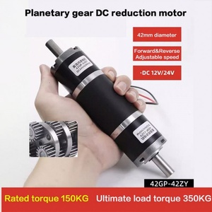 Dual Axis Planetary Dc Reduction Gear Motor 42GP-42ZY High Torque Adjustable 12v/24v for Fan & Boat Use 60rpm Speed - Product Image 2