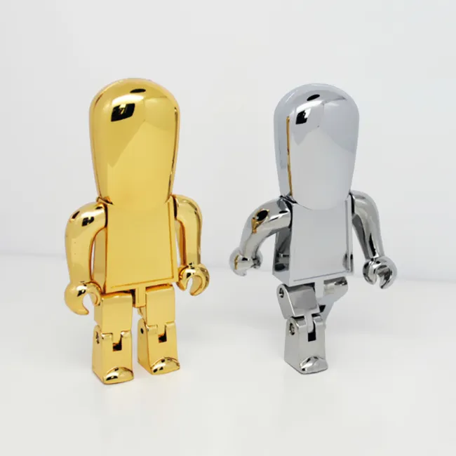 Neues Design Roboter form USB-Flash-Laufwerk 16GB Metall U-Disk 32GB Pen drive 8GB USB 2.0 Flash-Stick 64GB Pen Drive 4GB