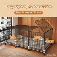 Cage d'élevage intérieure extra-large pour poussins, cailles et canetons, avec clôture à mailles fines