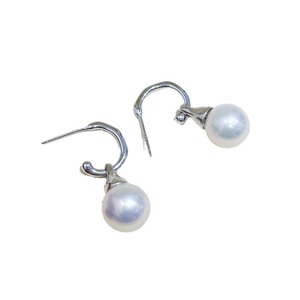 S925 <b>Silver</b> DIY Pearl Accessories Empty Tray with 9-15mm Round <b>Beads</b> Fashionable Drop Earrings 22131 - Product Image 5