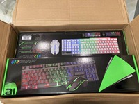 87 Tombol Permainan RGB Hijau Sumbu Permainan Komputer Sumbu Merah Diskon Besar Kabel Bercahaya PC Set Keyboard Mekanik