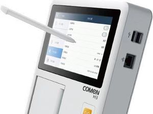 Appareil <span class=keywords><strong>ECG</strong></span> portable Comen H3, batterie longue durée de 7 heures, 3 canaux, électrocardiographe mobile à 12 dérivations - Product Image 3