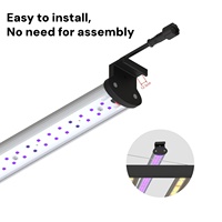 Barre de culture LED LUXINT personnalisable, lumière rouge lointain 730nm, UVA UVB, 4ft 50W, pour la stimulation du stress des plantes médicinales et la production de résine et de terpènes