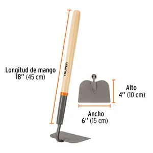Hoz para tomate BOX 6, mango corto de madera de 18', TRUPER - Product Image 3