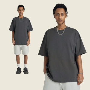 T-shirt fonctionnel surdimensionné pour homme MT2565 personnalisé en coton tricoté 100% 240g, séchage rapide, protection solaire - Product Image 2