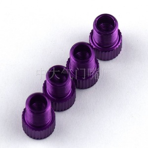Adaptador de válvula francés a americano de aleación de aluminio CNC para conversión de bicicletas sin cámara, apto para bicicletas de piñón fijo. - Product Image 2