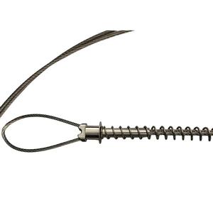 Ancrage au sol robuste avec câble à ressort hélicoïdal – Ancrage au sol durable pour pièges à animaux sauvages, pour la chasse et la capture en extérieur - Product Image 5