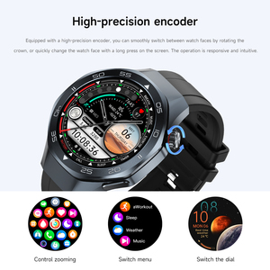 Reloj Inteligente Android C10 con Asistente <span class=keywords><strong>de</strong></span> Voz IA, Pantalla TFT, GPS, Batería <span class=keywords><strong>de</strong></span> 5-15 Días, Resistente al Agua 3ATM, para Hombres y Mujeres, para Hacer Ejercicio - Product Image 2