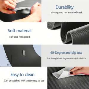 Tapis de yoga NBR double couche 15 mm d'épaisseur, personnalisé par le fabricant, écologique, résistant à l'eau, avec logo, sangle de transport, pliable - Product Image 6