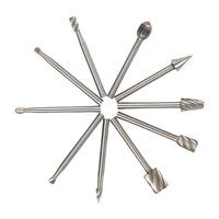 6pc lime rotative en acier à grande vitesse petit ensemble d'outils électriques de bricolage pour le travail du bois avec disque abrasif de capacité de coupe de meulage inclus