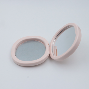 白色化妆包装专业双网格紧凑型带镜子粉盒 - Product Image 5