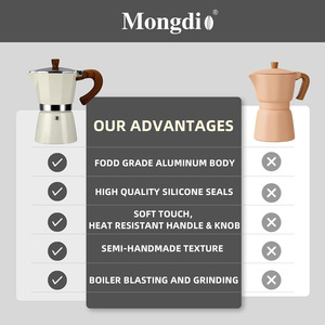Cafetière <span class=keywords><strong>Moka</strong></span> en aluminium 3 tasses, style Milano, pour cuisinières à gaz, électriques et vitrocéramiques (incompatible induction) - Product Image 5