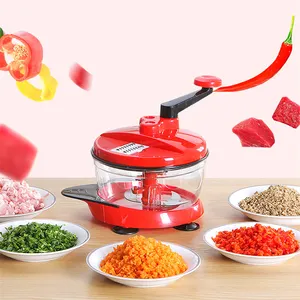 Multi-function Manual Food Processor Swift Food Vegetable Chopper with Stainless Steel Blades Plastic Opp Bag Kitchen Supplies