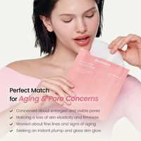 Masque Hydrogel Hydratant Nuit au Bio-Collagène, Probiotiques et Acide Hyaluronique pour Minimiser les Pores, Améliorer l'Élasticité et Repulper le Visage