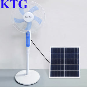 Ventilador Solar de 16 Pulgadas <span class=keywords><strong>y</strong></span> 12V CC, Ventilador Recargable de CA/CC con Energía Solar, Precio Económico, Ventilador Solar de Pie con Panel <span class=keywords><strong>y</strong></span> Luz LED - Product Image 5