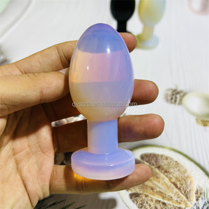 Dildos de Cristal de Cuarzo Rosa Pulido a Mano, Varita de Masaje de Ágata Musgosa, Tapones Anales de Obsidiana Negra para el Placer Femenino - Product Image 5