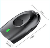 Escáner de Código de Barras 2D CCD Symcode MJ-X2, Lector de Códigos QR Inalámbrico USB Portátil Mini, Compatible con iPhone, para Inventario de Libros de Biblioteca, Color Negro