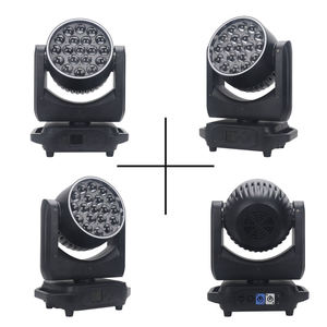 Luz LED Móvil de Cabeza Móvil PAR Wash con 19 LEDs RGBW 4 en 1 y Lente con Zoom para Iluminación de Bares, Espectáculos, Eventos de DJ y Bodas - Product Image 6