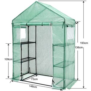 Promenade Petites Serres Poly Pe Mesh Couvrant L'hiver Extérieur Tomate Légumes Mini Serres De Jardin - Product Image 1