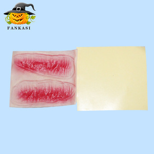 Accessoires de maquillage d'Halloween Fankasi : Autocollants de plaies factices en PVC, couleurs mélangées aléatoires - Product Image 4