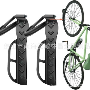 Soporte de pared para almacenamiento de bicicletas, paquete de 2 ganchos para almacenamiento de bicicletas en garaje, fácil instalación - Product Image 1