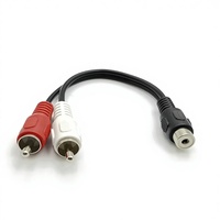 Câble d'extension audio double RCA mâle vers RCA femelle, adaptateur répartiteur RCA pour home cinéma, amplificateur, haut-parleur