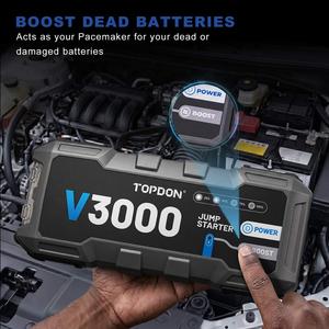 Arrancador de Baterías para Auto TOPDON V3000 con Linterna Integrada HKAD234 - Product Image 2