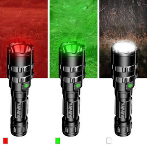 Linterna Táctica de Caza, de Nailon y Aluminio, Impermeable, Iluminación para Exteriores con Soporte para Pistola, Interruptor, Recargable por USB, Lámpara Duradera - Product Image 2