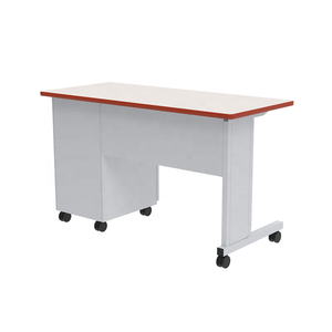 Vente en gros d'usine bureau de <span class=keywords><strong>secrétaire</strong></span> mobilier scolaire table de bureau de professeur avec armoire à tiroirs de rangement - Product Image 3