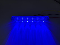 Feu de signalisation stroboscopique LED à montage en surface pour grilles de calandre, feux latéraux pour camions et voitures, 4 LED, 12-24V, Modèle DH-041 Net