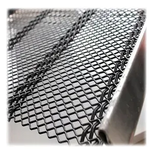 Self Cleaning Mine Vibrating Screen Mesh For Sale Anti Clogging Mesh Customized Woven Steel Screen Wire Screen Hook Plain Weave