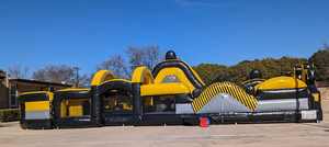 Grand parcours d'obstacles Extreme Fun Run, cours de test de collision gonflable, cours de test de collision de 70 pieds - Product Image 4