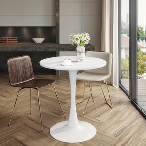 Juego de mesa de comedor y silla de madera maciza redonda moderna para espacios pequeños Una Mesa Dos sillas - Product Image 1