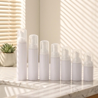 Botol Pompa Busa Pembersih Wajah & Bulu Mata, Dispenser Sabun Putih Ukuran Perjalanan Murah 40ml 50ml 60ml