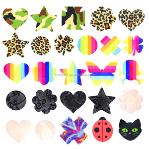 Venta al por mayor desechable estrella flor forma Invisible autoadhesivo Sexy pecho pétalos pezón cubre Sexy pecho empanadas pegatina - Product Image 3