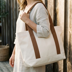 Wholesale 100% Cotton <b>Canvas</b> <b>Tote</b> Bag Black Beige Handle Custom Print with Logo for Supermarket Use or Gift - Product Image 1